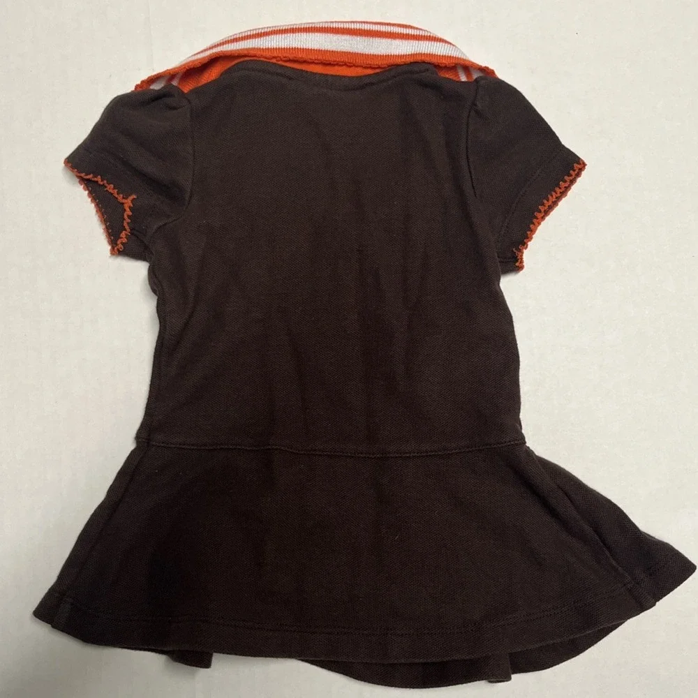 NFL Team Apparel Cleveland Browns Infan Girls Cheerleader Polo Dress 12 Months